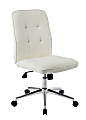 Boss Office Products Tifffany Task Chair, White/Silver