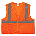 Ergodyne GloWear® Breakaway Mesh Hi-Vis Type-R Class 2 Safety Vest, 3X, Orange