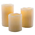Flameless LED Candles, Set Of 3