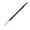 Winsor & Newton Artists' Oil Paint Brush, Size 8, Round Bristle, Hog Hair, Black