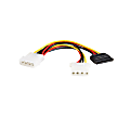StarTech.com 6in LP4 to LP4 SATA Power Y Cable Adapter - For Hard Drive, Optical Drive - 6" Cord Length - 1 1 thumbnail image