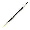 Winsor & Newton Artists' Oil Paint Brush, Size 7, Round Bristle, Hog Hair, Black 1 thumbnail image