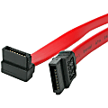 StarTech.com 6in SATA to Right Angle SATA Serial ATA Cable - Make a right-angled connection to your SATA drive, for installation in tight spaces - 6in sata cable - 6" sata cable - left angle sata cable - angled sata cable - sata cable