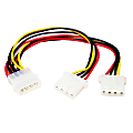 StarTech.com LP4 to 2x LP4 Power Y Splitter Cable - Power cable - 4 pin internal power (F) - 4 pin internal power (M) 1 thumbnail image