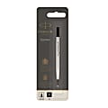 Parker® Rollerball Pen Refill, Medium Point, 0.7 mm, Black