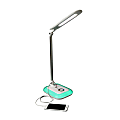 OttLite® Wellness Series® Glow LED Desk Lamp With Color Changing Base, Adjustable Height, 17"H, White Shade/White Base