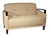 Ave Six Main Street Loveseat, Woven Wheat/Espresso 1 thumbnail image