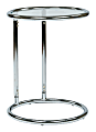 Ave Six Yield Glass Table, Round, Clear/Chrome 1 thumbnail image