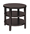 Office Star™ Ave Six Merge End Table, Round, Espresso