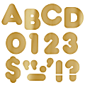 TREND Ready Letters®, Metallic Casual Uppercase, 4" Gold, Pack Of 72 1 thumbnail image