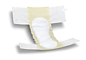 FitRight Basic Disposable Briefs, X-Large, White/Yellow, Bag Of 25 Briefs