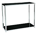 Ave Six Yield Table, Foyer, Rectangular, Chrome/Black 1 thumbnail image