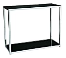 Ave Six Yield Table, Foyer, Rectangular, Chrome/Black