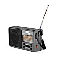 QFX R-47 Solar Bluetooth® Lantern And Radio, 3-3/8”H x 6”W x 2-3/16”D, Black 1 thumbnail image