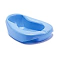 Medline Autoclavable Pontoon Bedpans, 2 3/4"H x 11"W x 14"D, Blue, Pack Of 12 1 thumbnail image