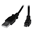 StarTech.com 2m Micro USB Cable - A to Down Angle Micro B 1 thumbnail image