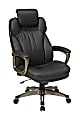 Office Star™ Work Smart™ Eco Bonded Leather High-Back Chair, Espresso/Cocoa