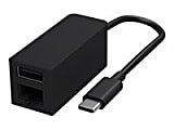 Microsoft Surface USB-C to Ethernet and USB Adapter - Network / USB adapter - USB-C 3.1 - Gigabit Ethernet x 1 + USB 3.1 x 1 - black 1 thumbnail image