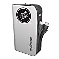 myCharge® HubPlus Portable Charger For Lightning And Micro-USB Devices, Silver