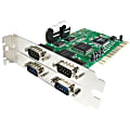 StarTech.com 4 Port PCI RS232 Serial Adapter Card with 16550 UART
