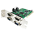 StarTech.com 4 Port PCI RS232 Serial Adapter Card with 16550 UART