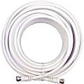 Wilson 50 ft. White RG6 Low Loss Coax Cable (F Male - F Male) - 50 ft Coaxial Antenna Cable  - 950650 1 thumbnail image