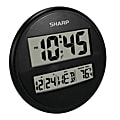 Sharp® Wall And Table Clock, 7", Black