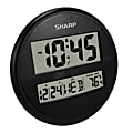 Sharp® Wall And Table Clock, 7", Black 1 thumbnail image