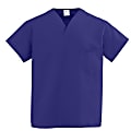 Medline ComfortEase™ Unisex 1-Pocket Reversible Scrub Top, 4X, Purple 1 thumbnail image