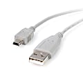 StarTech.com Mini USB 2.0 cable - 4 pin USB Type A (M) - 5 pin mini-USB Type B (M) - ( USB/Hi-Speed USB ) - USB2HABM3 1 thumbnail image