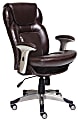 Serta® Back in Motion™ Health & Wellness Ergonomic Bonded Leather Mid-Back Office Chair, Frye Chocolate