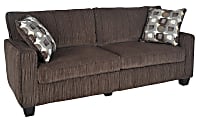 Serta® RTA San Paolo Collection Fabric Sofa, 73"W, Mink Brown 1 thumbnail image