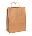 Partners Brand Paper Shopping Bags, 17"H x 13"W x 7"D, Kraft, Case Of 250