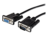 StarTech.com 3m Black Straight Through DB9 RS232 Serial Cable - DB9 RS232 Serial Extension Cable - Male to Female Cable (MXT1003MBK) - MXT1003MBK 1 thumbnail image