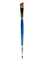 Winsor & Newton Cotman Watercolor Paint Brush 667, 1/2", Angle Bristle, Synthetic, Blue