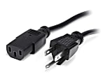 StarTech.com 3ft (1m) Heavy Duty Power Cord, NEMA 5-15P to C13, 15A 125V, 14AWG, Replacement AC Computer Power Cord, PC Power Supply Cable