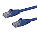 StarTech.com 10ft CAT6 Ethernet Cable - Blue Snagless Gigabit CAT 6 Wire