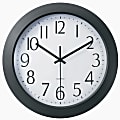 TEMPUS Flat-Panel Radio-Controlled Wall Clock, Black 1 thumbnail image