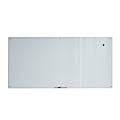 U Brands® Magnetic Glass Dry-Erase Board, 96" X 48", White Frosted Surface, Frameless, Actual Size 95" X 47" (4148U00-01) 1 thumbnail image