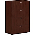 HON Mod HLPLLF3620L4 Lateral File - 36" x 20"53" - 4 Drawer(s) - Finish: Traditional Mahogany