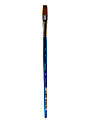 Winsor & Newton Cotman Watercolor Paint Brush 666, 3/8", One-Stroke Flat Bristle, Synthetic, Blue