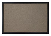 Office Depot® Brand Cork Bulletin Board, 18" x 24", Black Finish Frame 1 thumbnail image