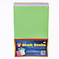 Hygloss Mighty Brights™ Blank Paperback Books, 5" x 8", 32 Pages (16 Sheets), Assorted Colors, Pack Of 20