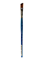 Winsor & Newton Cotman Watercolor Paint Brush 667, 3/8", Angle Bristle, Synthetic, Blue