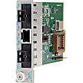 Omnitron Systems iConverter Tx/2Fx UTP to Fiber Media Converter - 1 x RJ-45 , 2 x SC - 100Base-TX, 100Base-FX
