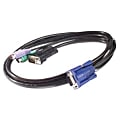 APC KVM Cable - HD-15 Male - mini-DIN (PS/2) Male - 12ft 1 thumbnail image