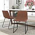 Flash Furniture Commercial Grade Dining Chairs, Light Brown/Black, Set Of 2 Chairs 1 thumbnail image