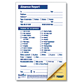 ComplyRight Absence Reports, Compact 2-Part, 5 1/2" x 8 1/2", Pack Of 50