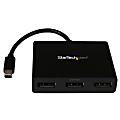 StarTech.com 3-Port Multi Monitor Adapter - Mini DisplayPort 1.2 to DisplayPort MST Hub - Triple 1080p/Dual 4K - Windows Extended Desktop 1 thumbnail image