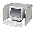 Balt® Study-Rite Fabric Single Tabletop Carrel, 18"H x 18"W x 16"D, Gray 1 thumbnail image